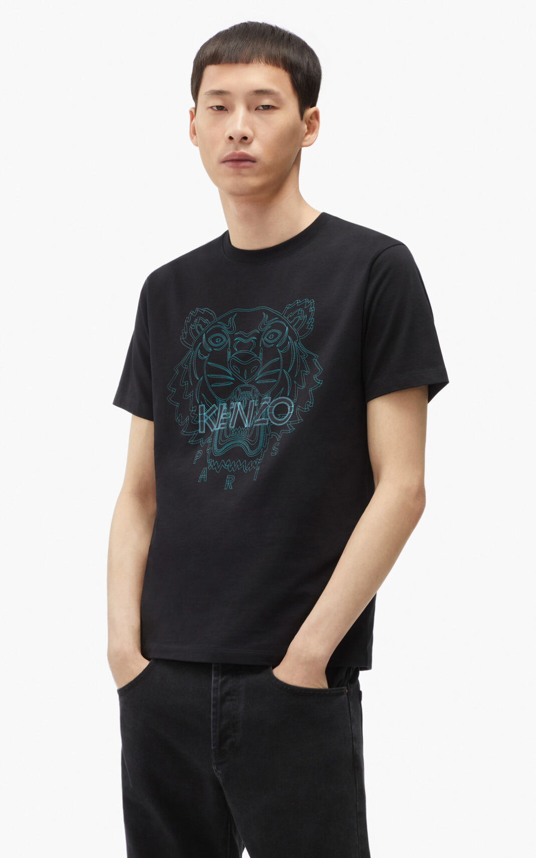 Kenzo Tiger T-shirts Herre - Sort DK-103248